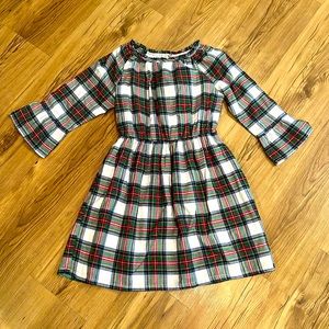 Plaid Gap dress! Super cute for a Christmas dress and some cowgirl boots!